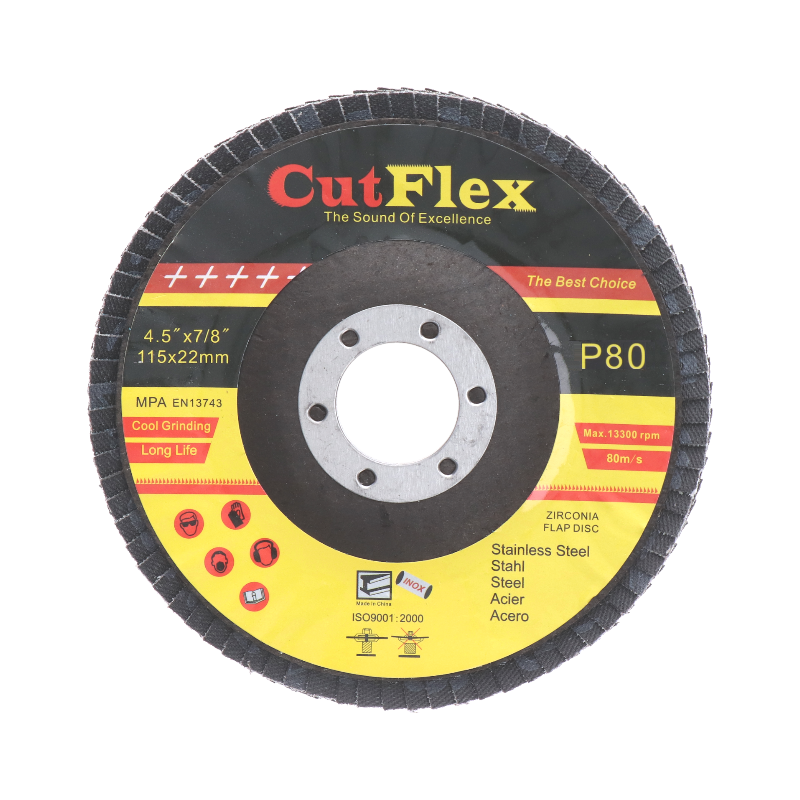 Lamelový brusný kotouč na ocel a nerez, ø 115 mm, zrno 80