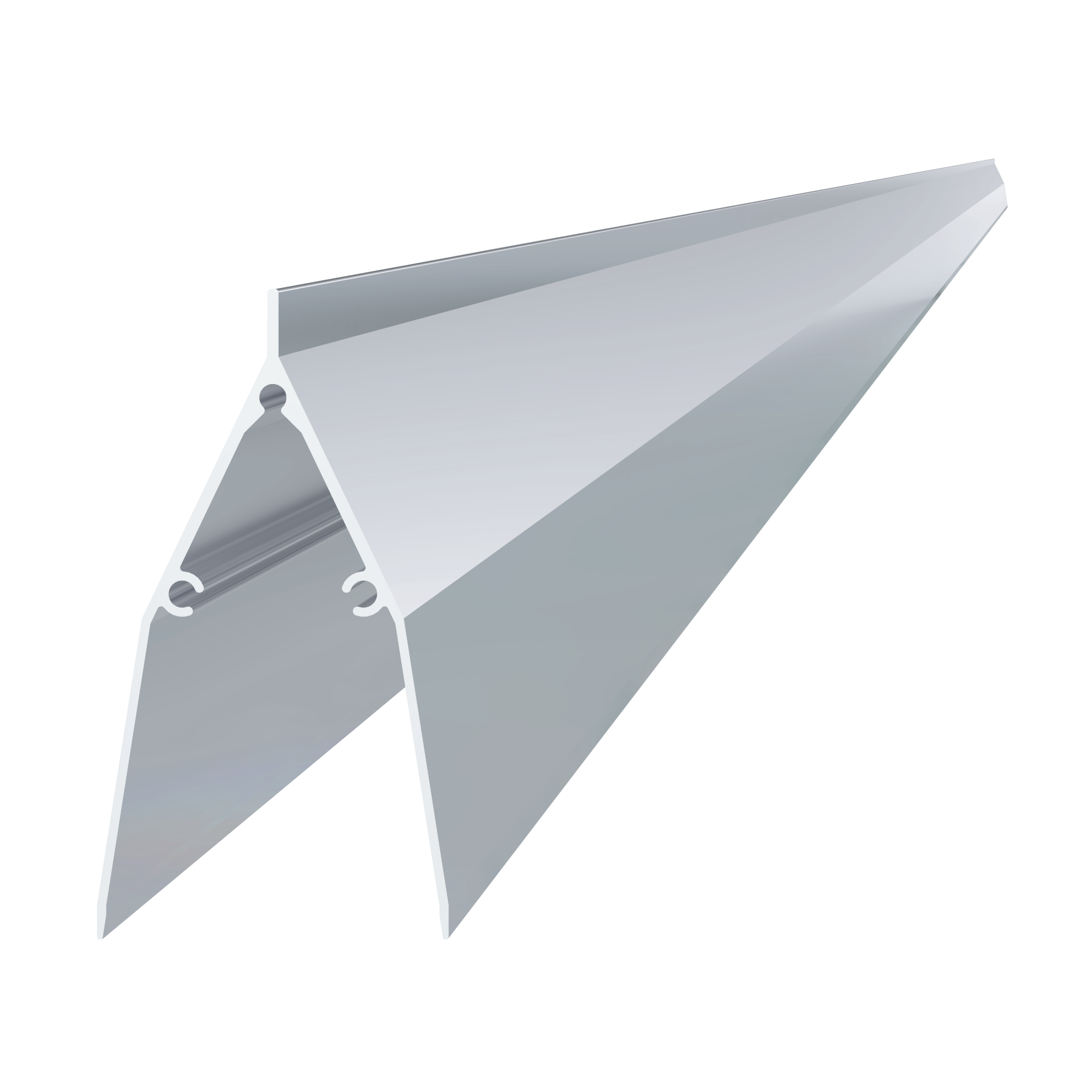 Al profil 86 x 46 x 2000 mm, bez povrchové úpravy