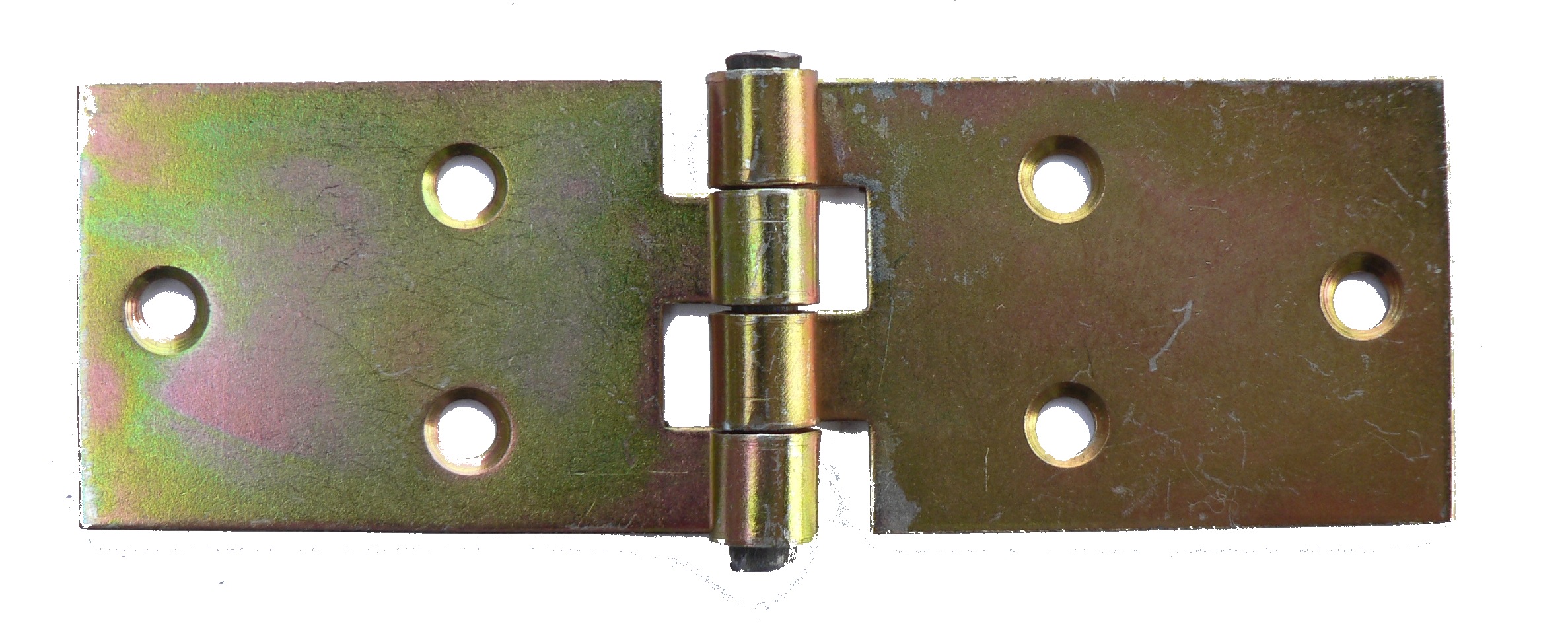 Závěs pásový 106 x 35 mm, žlutý zinek