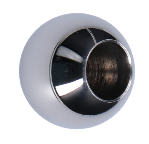 Koule koncová ø 25 mm na trubku ø 12 mm, leštěná AISI 304