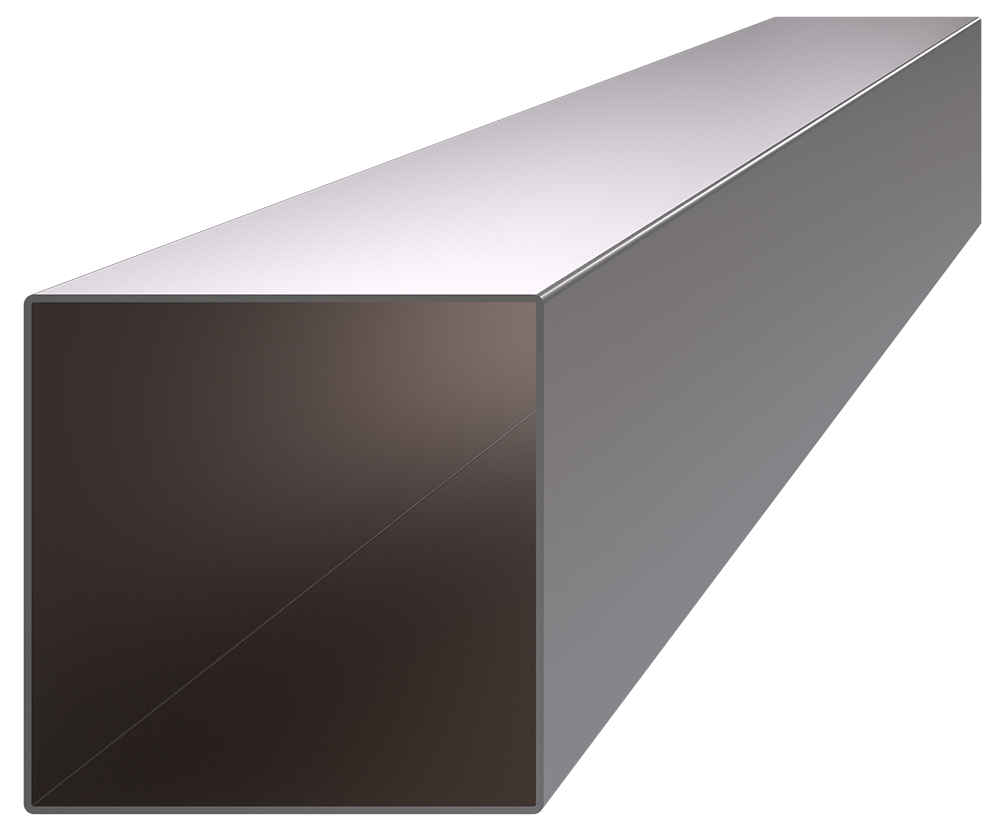Profil 100 x 100 x 2 x 3000 mm, broušená nerez AISI 304