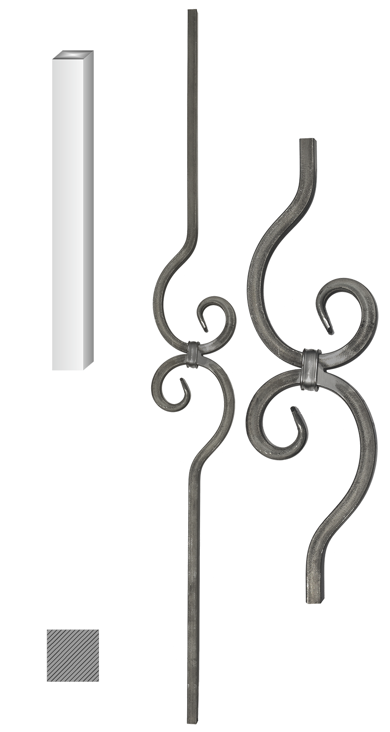 DOPRODEJ tyč 12 x 12 mm, 110 x 900 mm