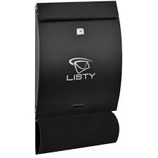 Poštovní schránka, (250x470x65mm) černá, max. formát listu: C4