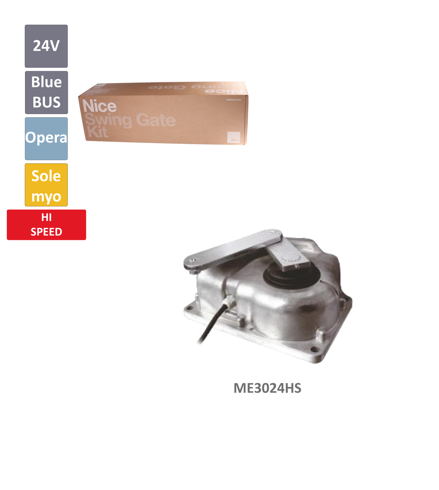 M-FAB HS rychlý podzemní pohon 24 V pro křídlovou bránu do 3,5 m