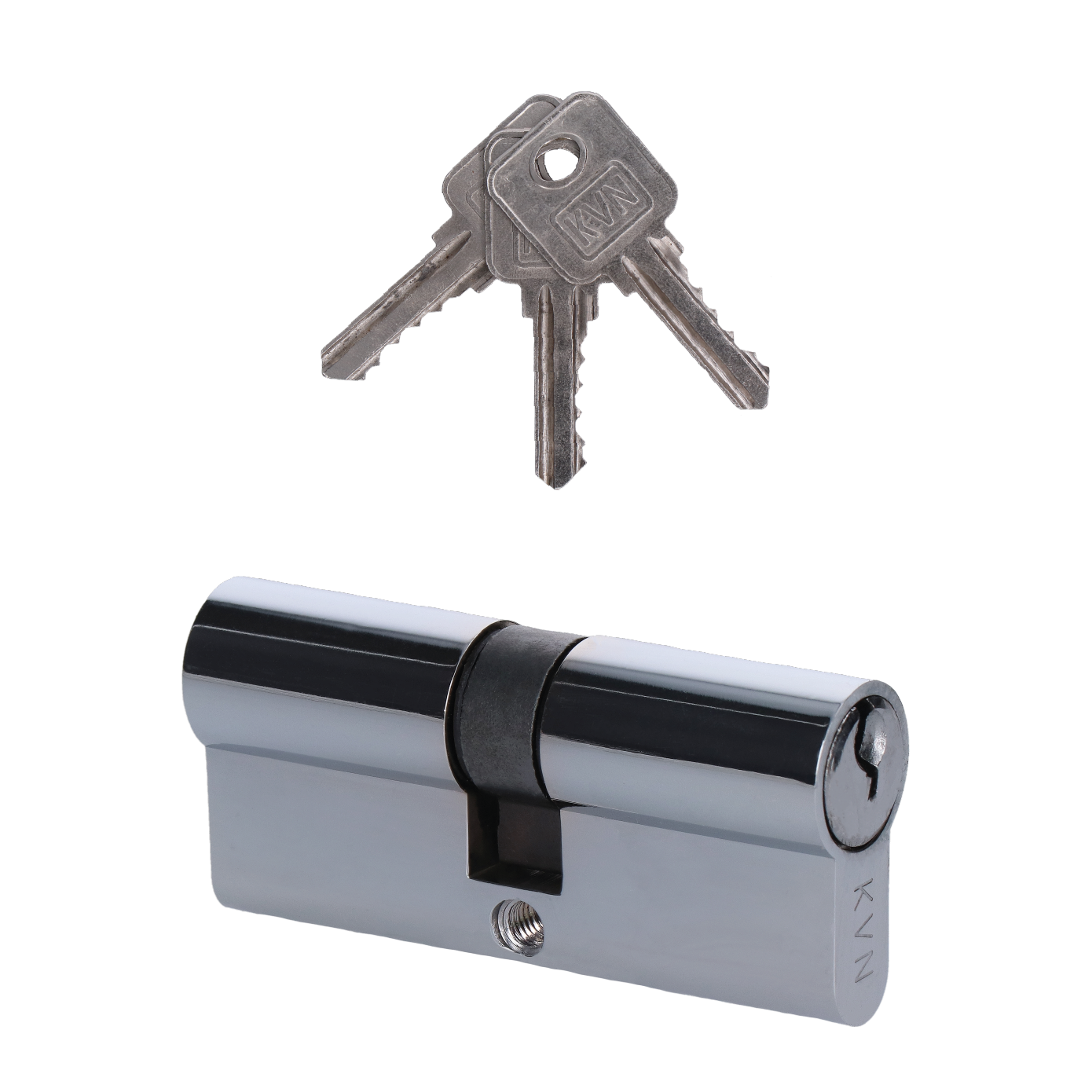 Cylindrická vložka EURO 35/35mm, niklová, 3 klíče, šroub M5x65mm