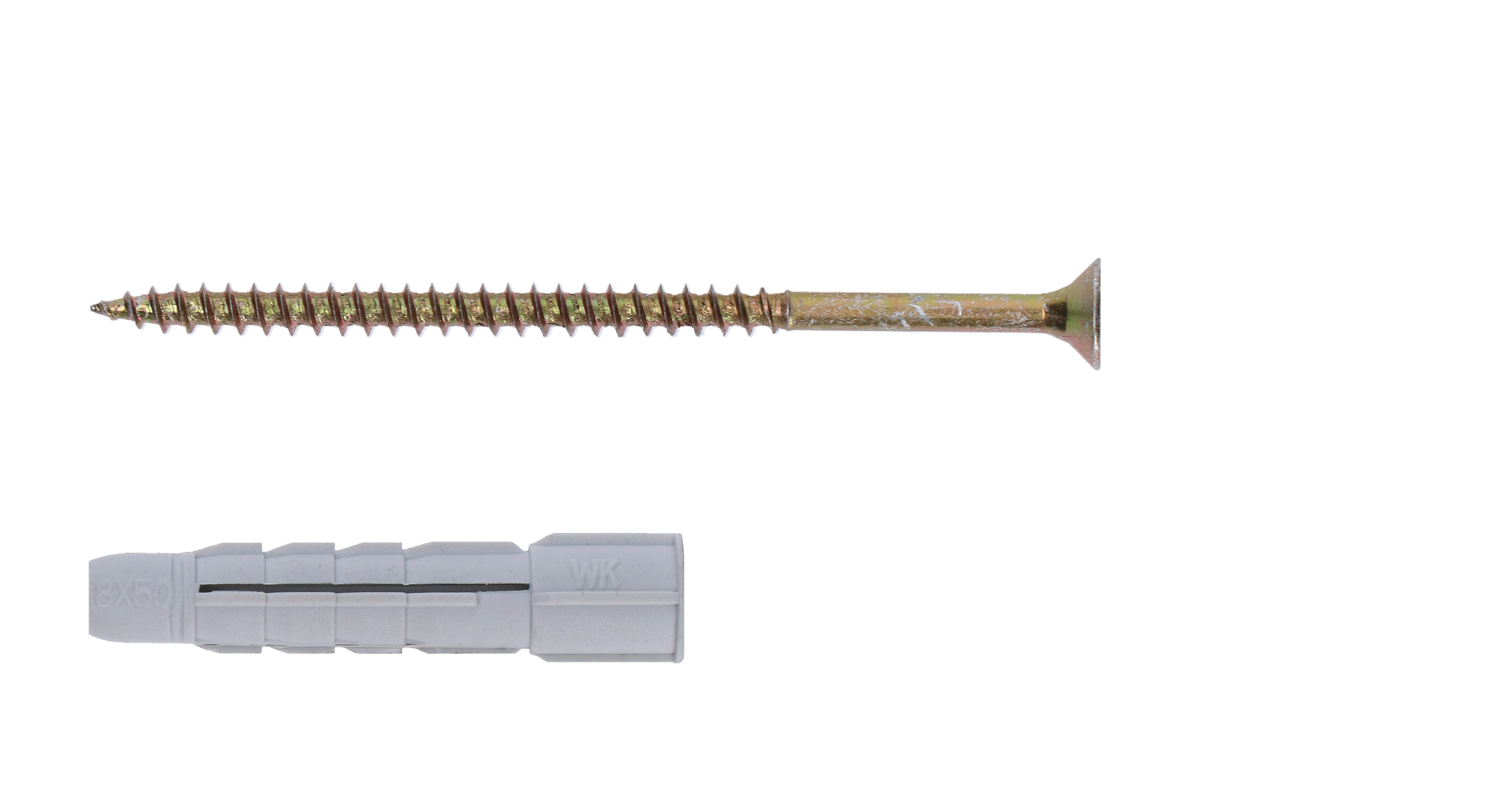 Hmoždinka rozperná 6x35 s vrutem 3.5x45 se zápustní hlavou PZ2