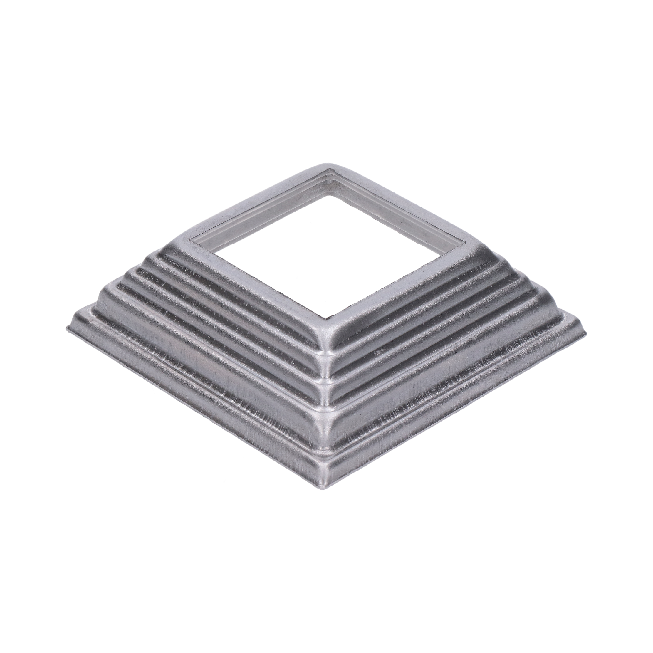 Krytka plechová, 100 x 100 x 29 mm, díra: 52 x 52 mm