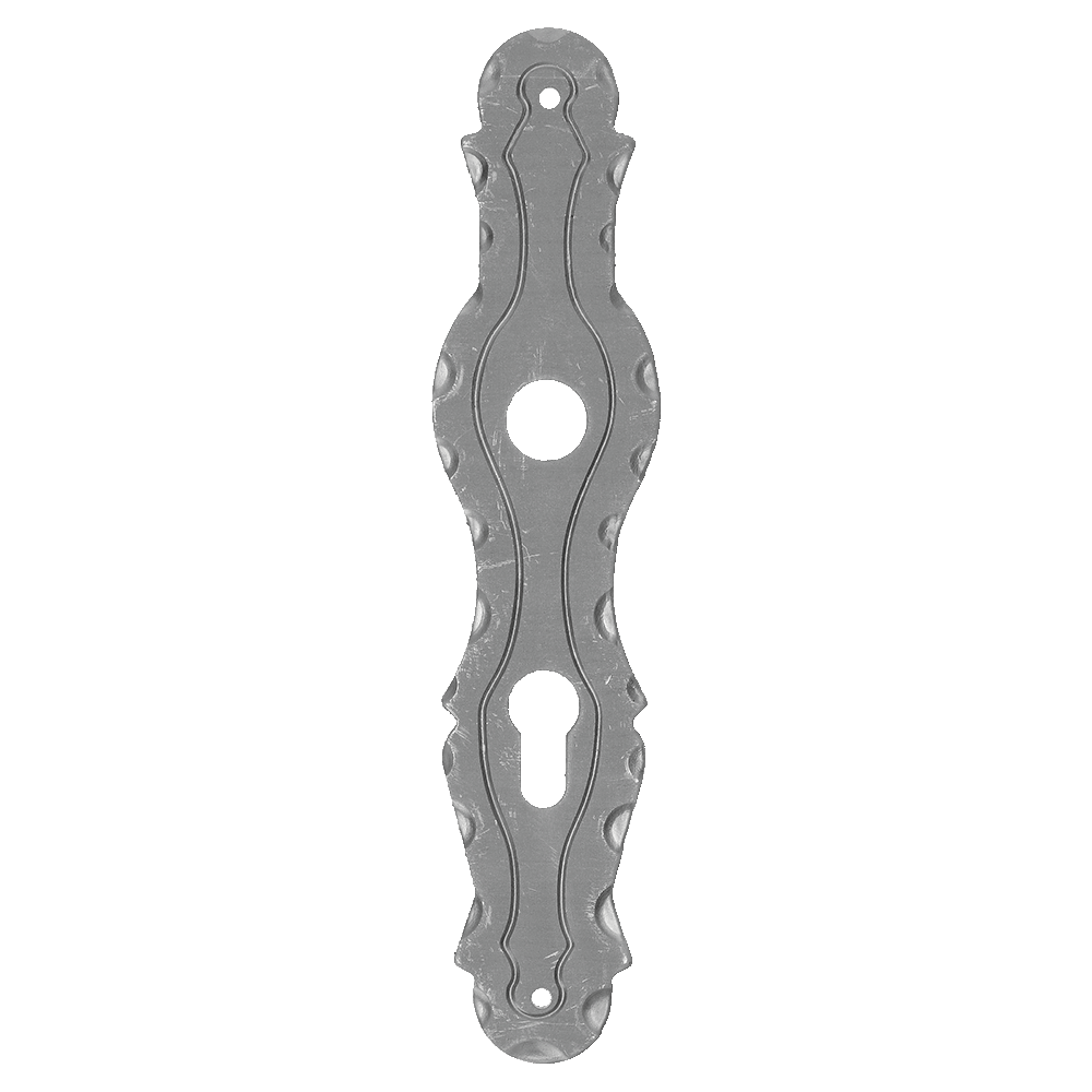 Štítek s děrami 260x57mm, rozteč 90mm, otvor na kliku 20mm