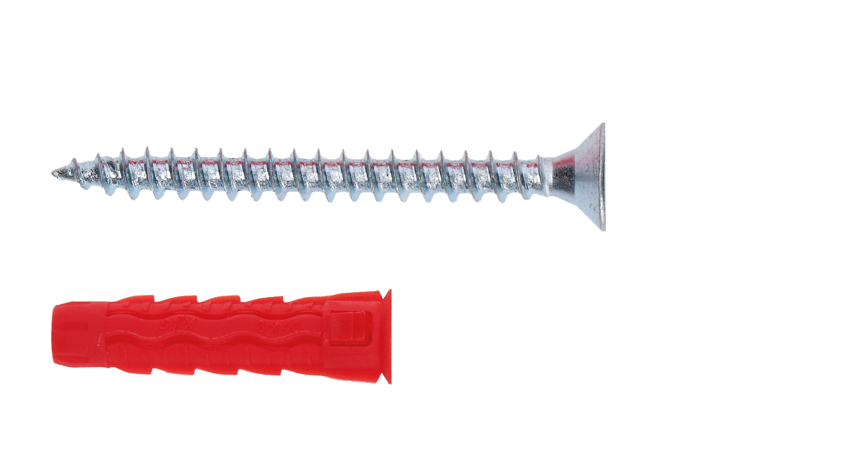 Hmoždinka uzlovacia 5x25 s vrutem 3.5x45 se zápustní hlavou PZ2