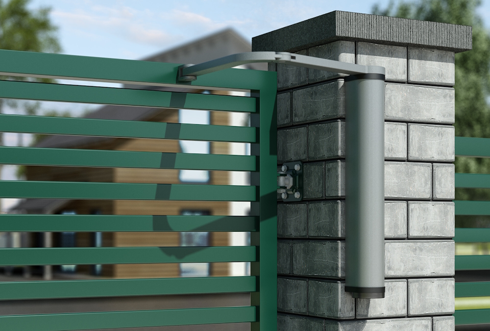 LOCINOX pohon pre krídlové brány do 100 kg, A, RAL9005