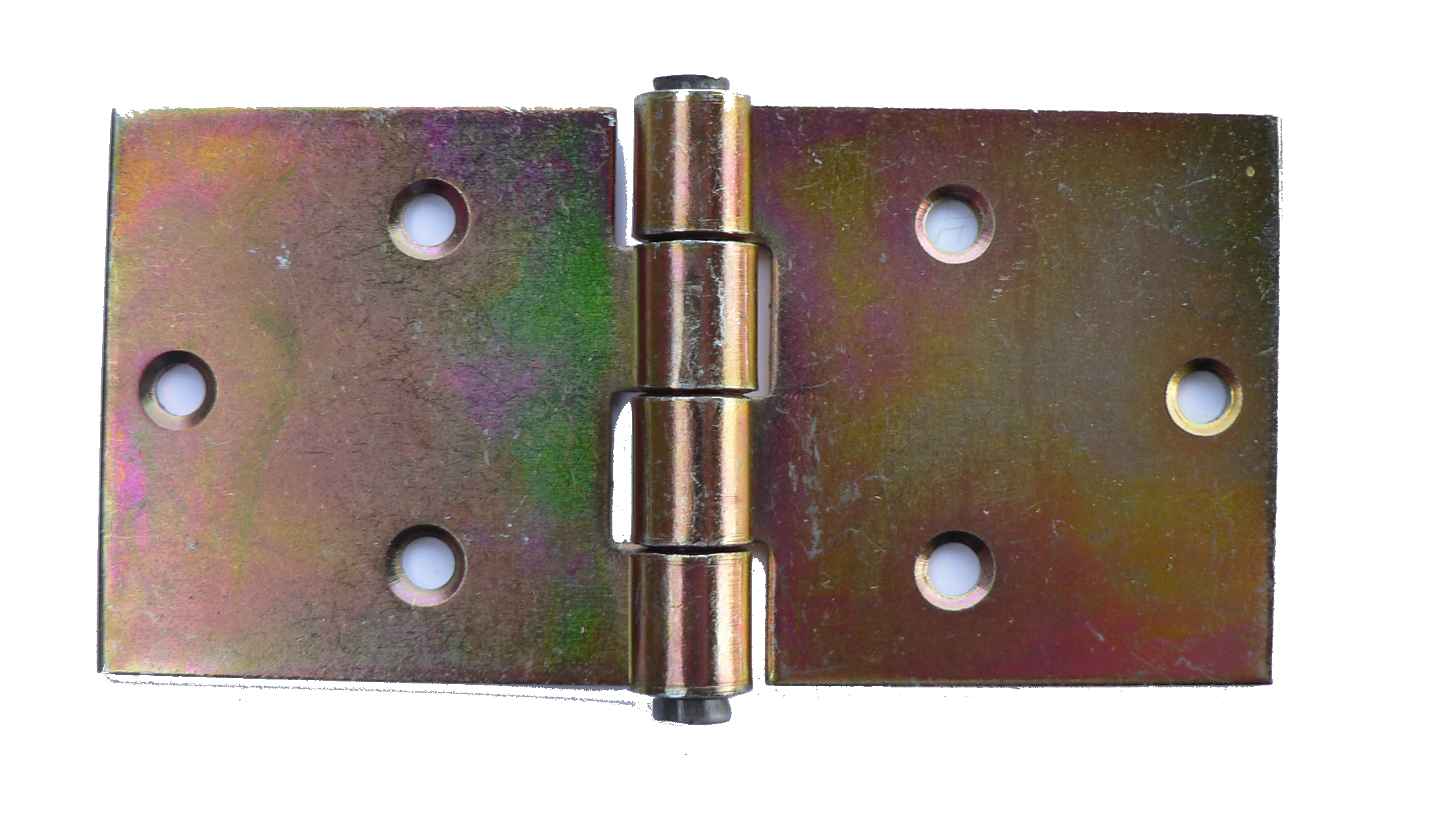 Závěs pásový 102 x 50 mm, žlutý zinek