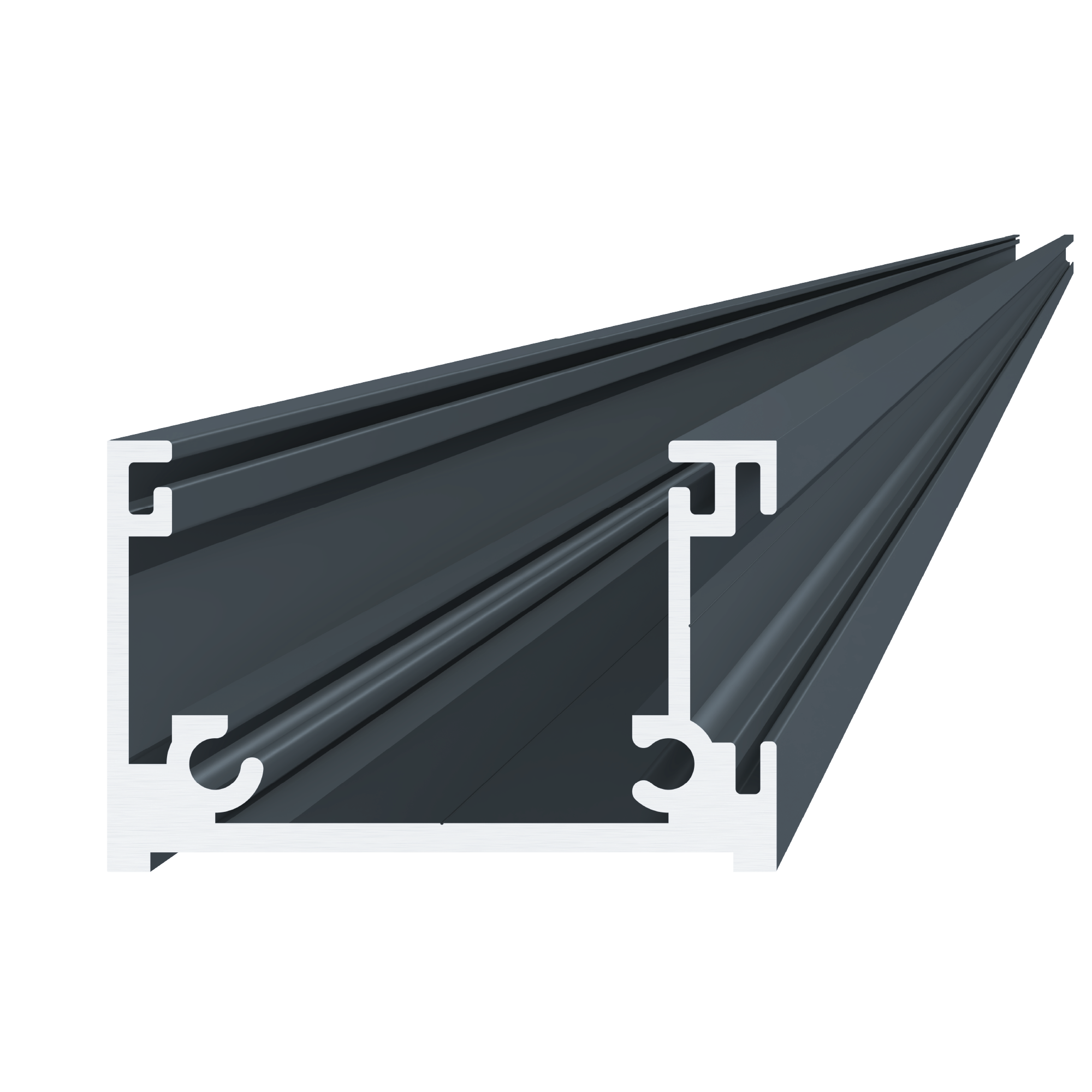 Montážní profil 62x40mm, struktura RAL7016, L-6000mm