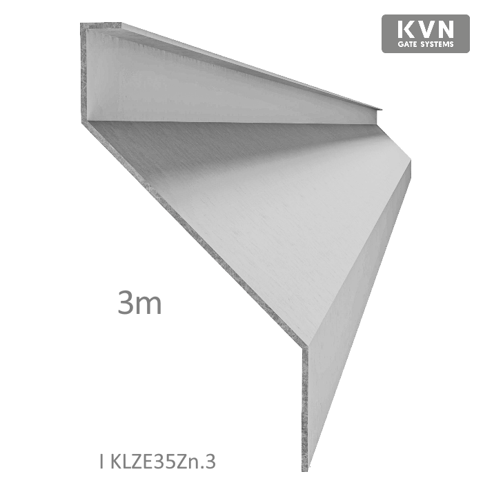 Z-profil lamela 3000mm, pozink s vyztuženou hranou 10mm