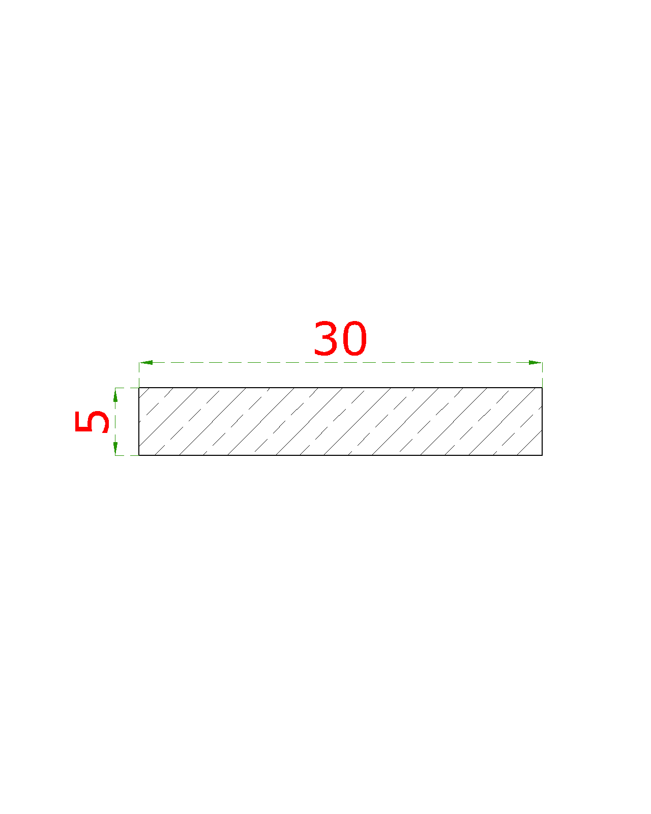 Tyč plochá 30 x 5 x 6000 mm, kartáčovaná nerez AISI 304