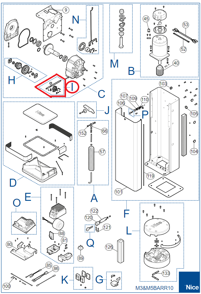 SPAMG087A00A Odblokovací kit pro MBAR