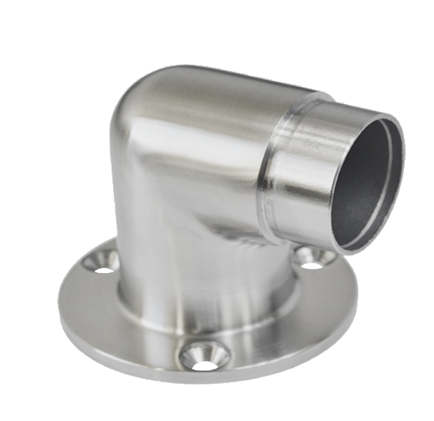 Spojka rohová 90° na trubku ø 42,4 mm, broušená AISI 304