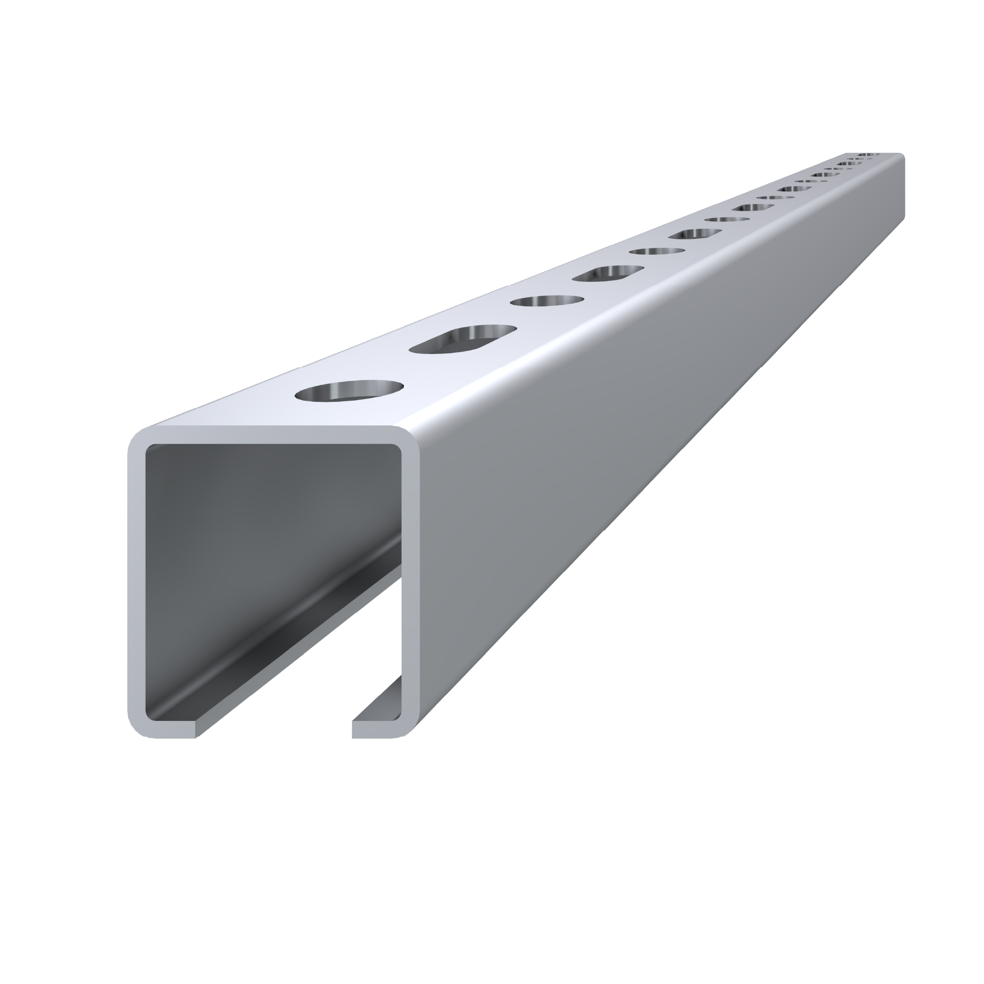 Děrovaný montážní C profil, 28x30x1.75, L-3m, pozinkovaný