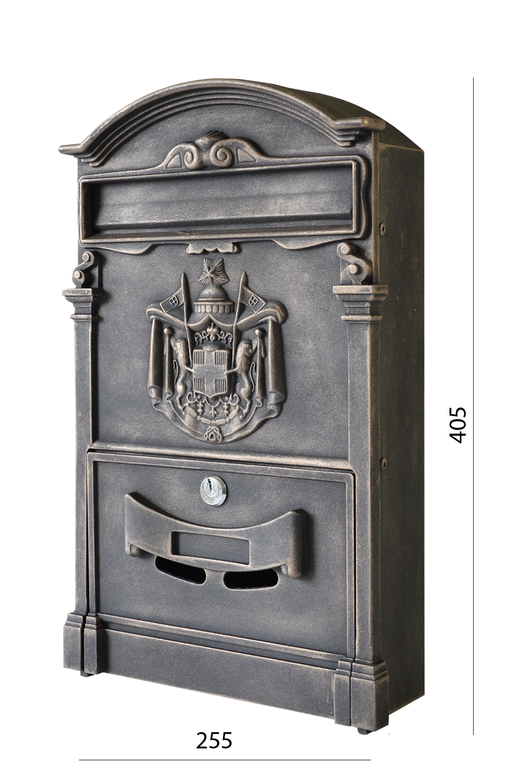 Poštovní schránka H 405 x L 255 x W 90 mm