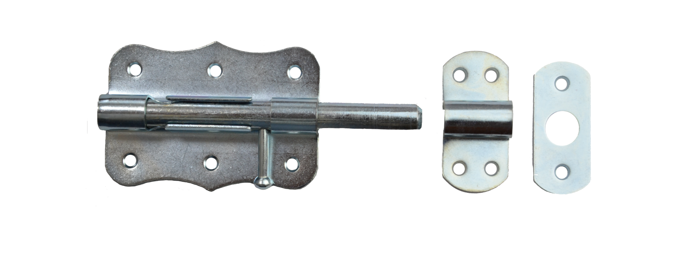 Petlice univerzální 100 mm, bílý zinek