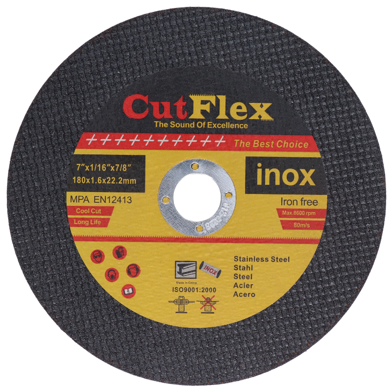 Řezný kotouč na ocel a nerez, 180 x 1,6 x 22,2 mm
