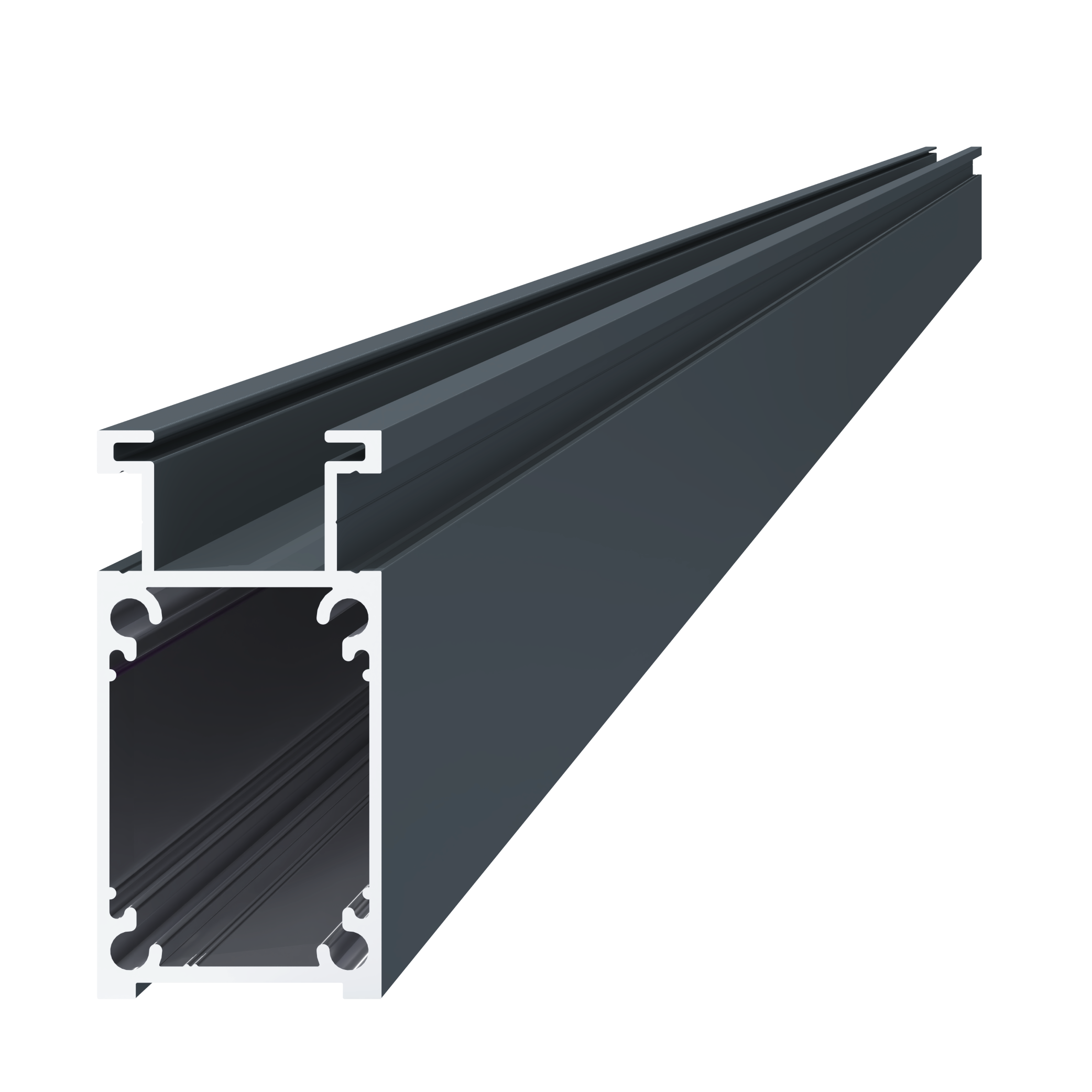 Brankový profil 70 x 35 x 6000 mm, hliník RAL 7016