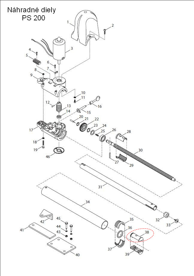 570TERSUPPS2 Koncovka pístu - plastová