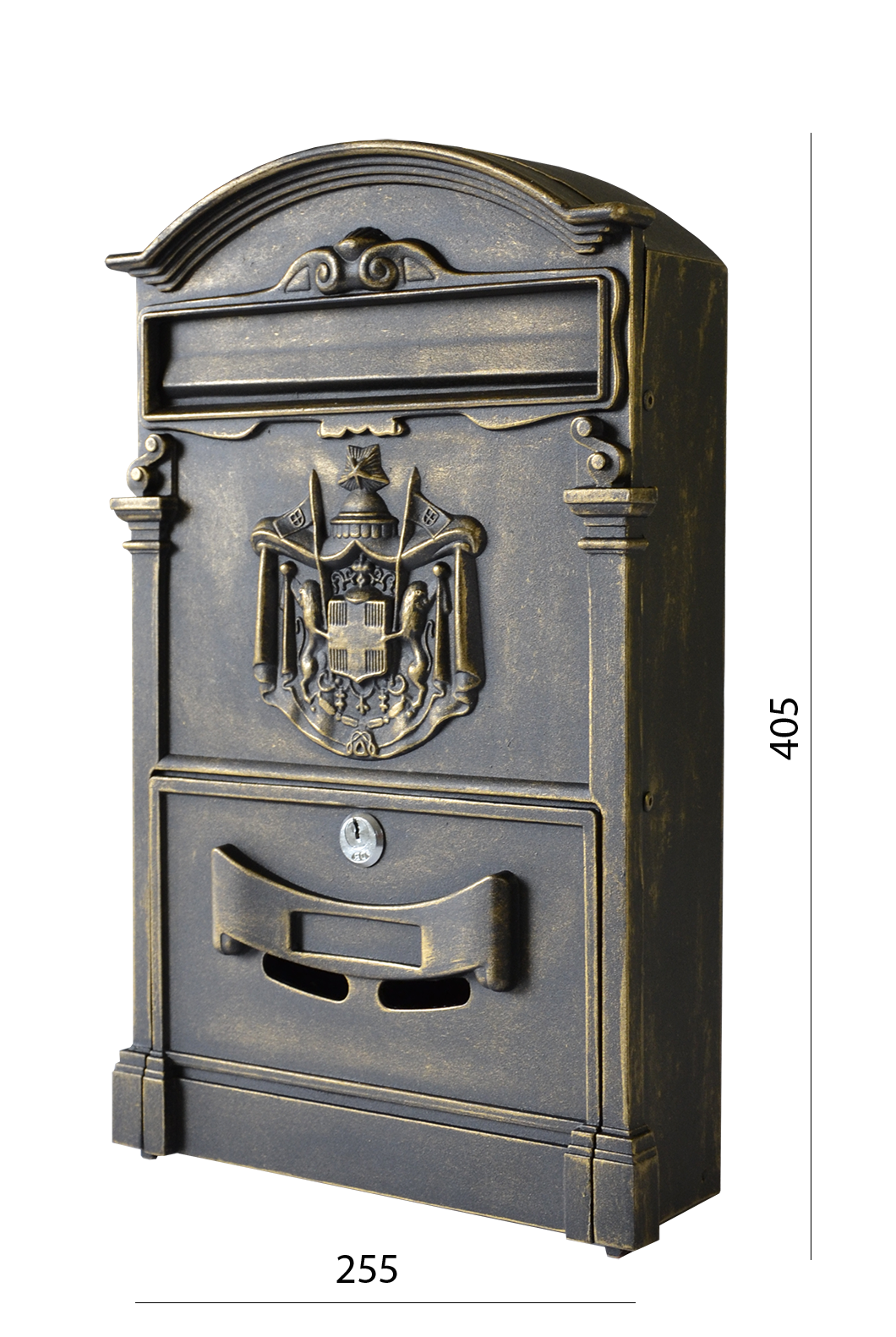 Poštovní schránka H 405 x L 255 x W 90 mm