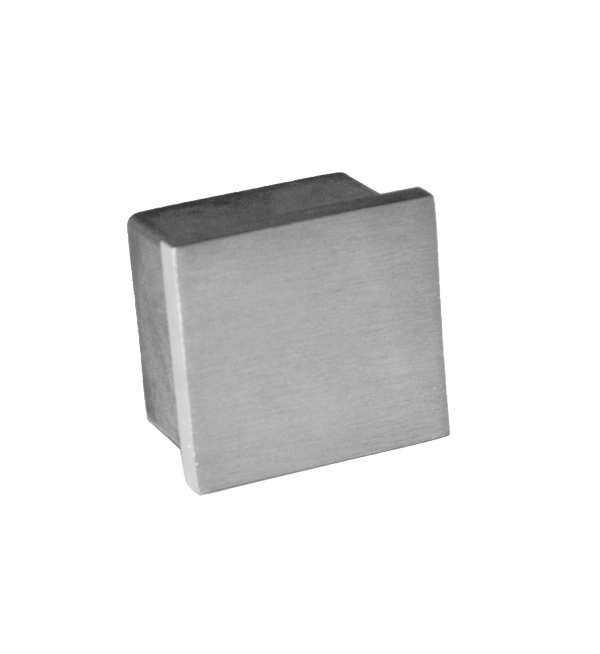 Ukončení na jekl 25 x 25 mm, broušená nerez AISI 304