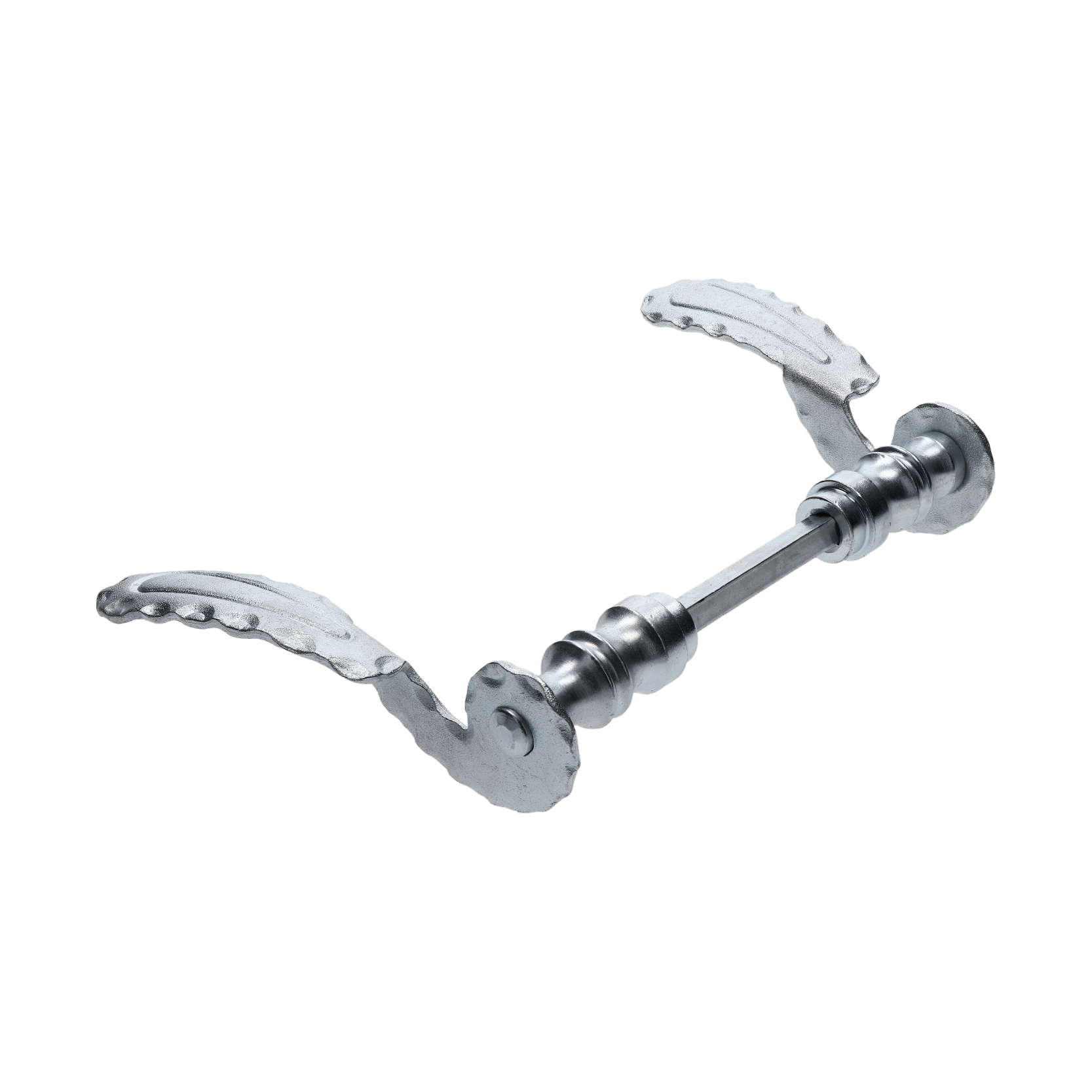 Klika pozinkovaná, průměr uchycení na štítek ø 19 mm, pár