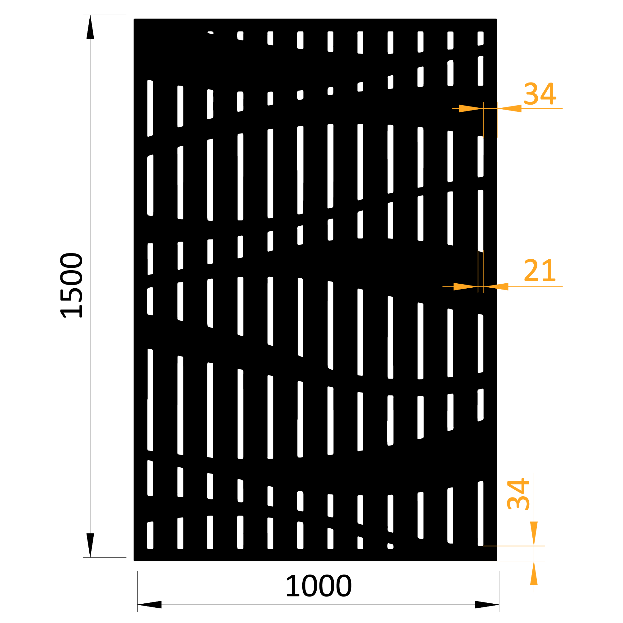 Plech, vzor 9342, 1000x1500x2,0mm, bez povrchové úpravy