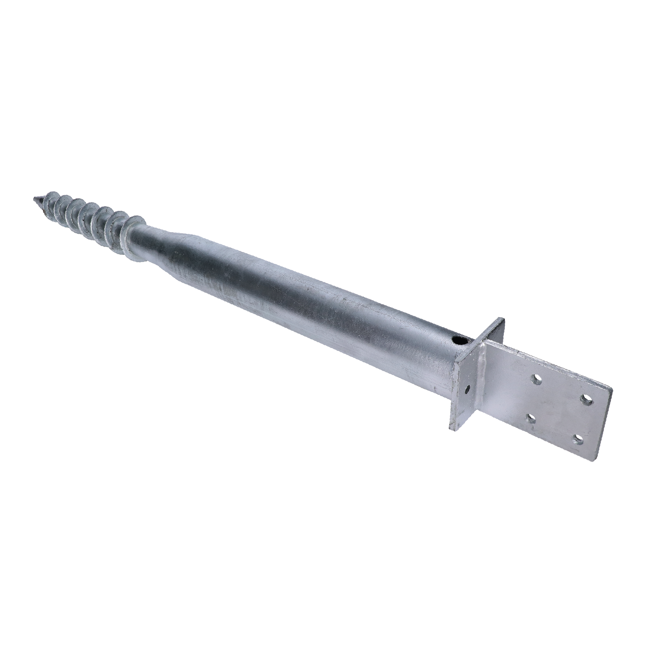 Zemní vrut, patka T, 91 x 91 mm, žárový pozink