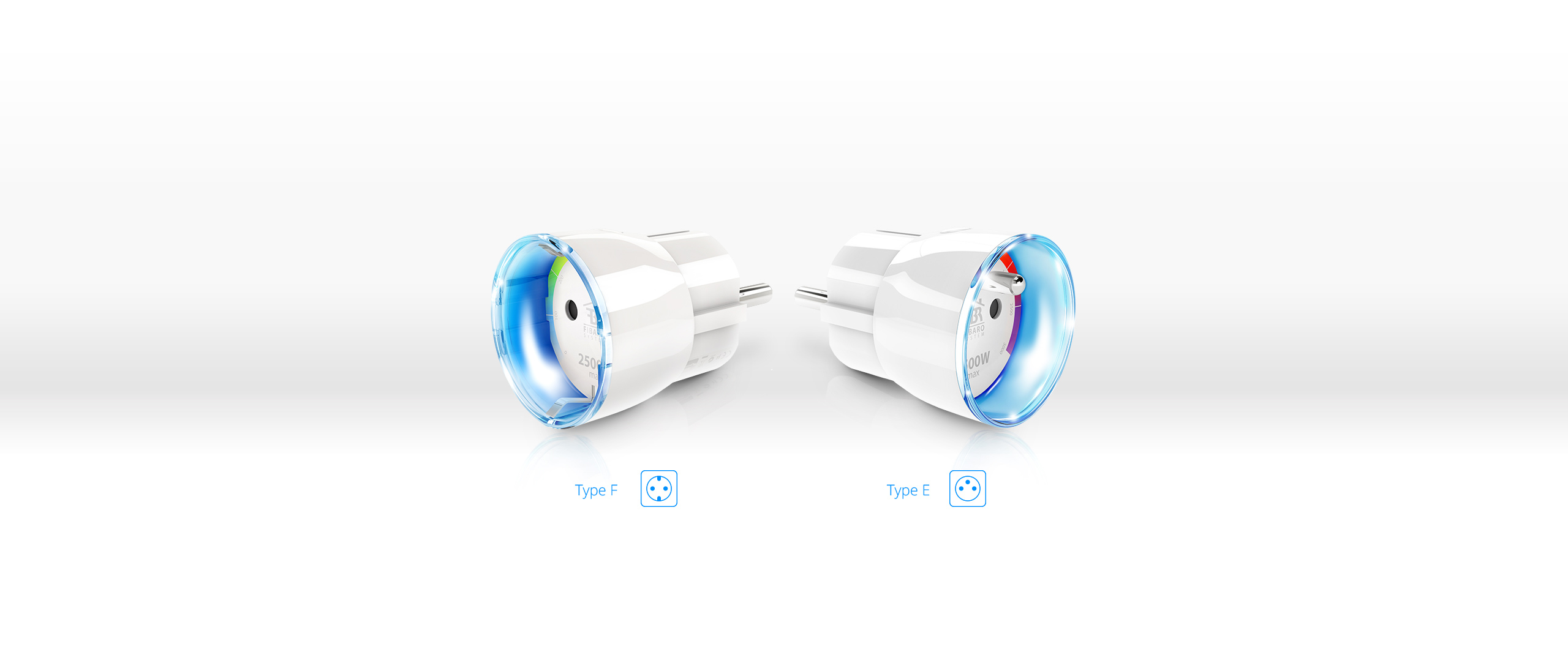 FGWPE-102 ZW5 inteligentná zásuvka FIBARO s meraním (2,5 kW) LED