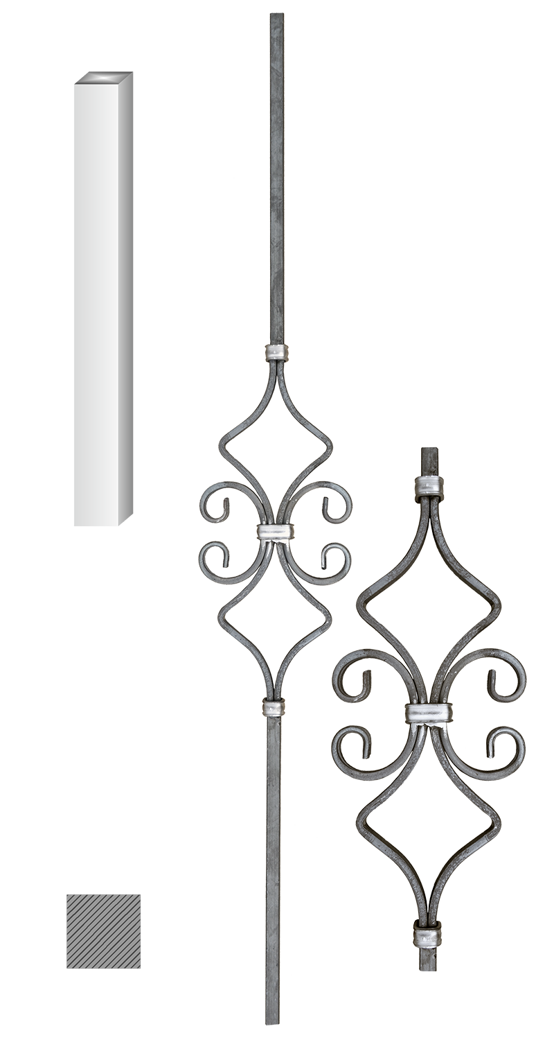 DOPRODEJ tyč 140 x 900 mm z profilu 12 x 12 mm