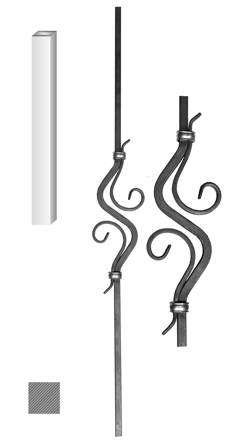 Tyč 12 x 12 mm, 110 x 1000 mm