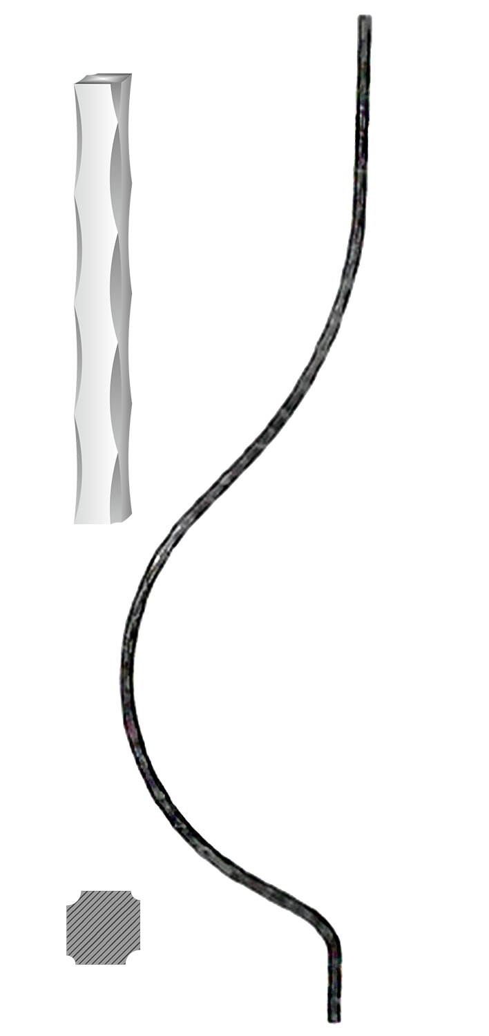 Tyč 12 x 12 mm, 900 x 210 mm