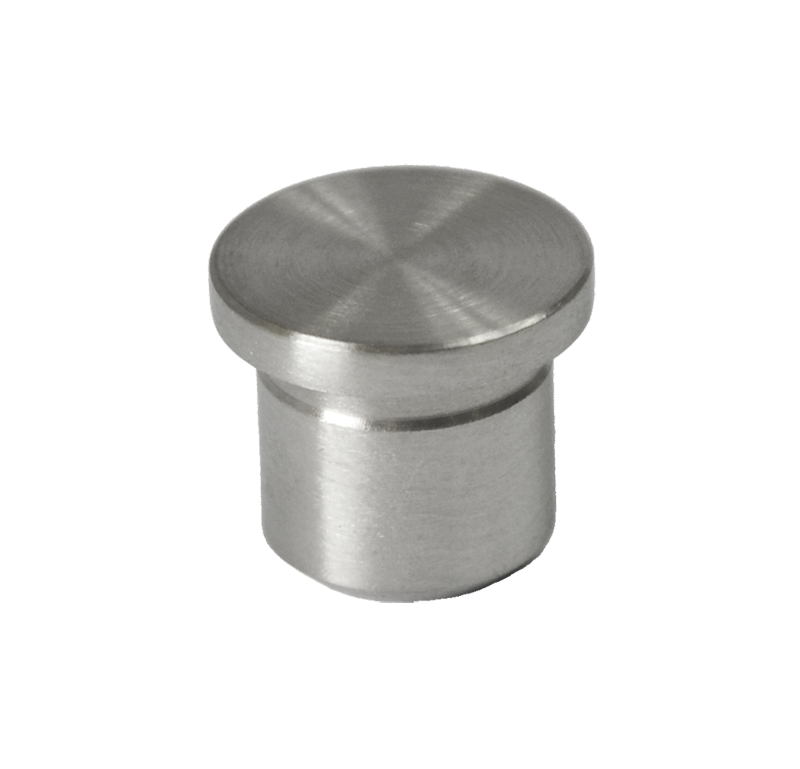 Ukončení na trubku ø 14 mm, broušená nerez AISI 304