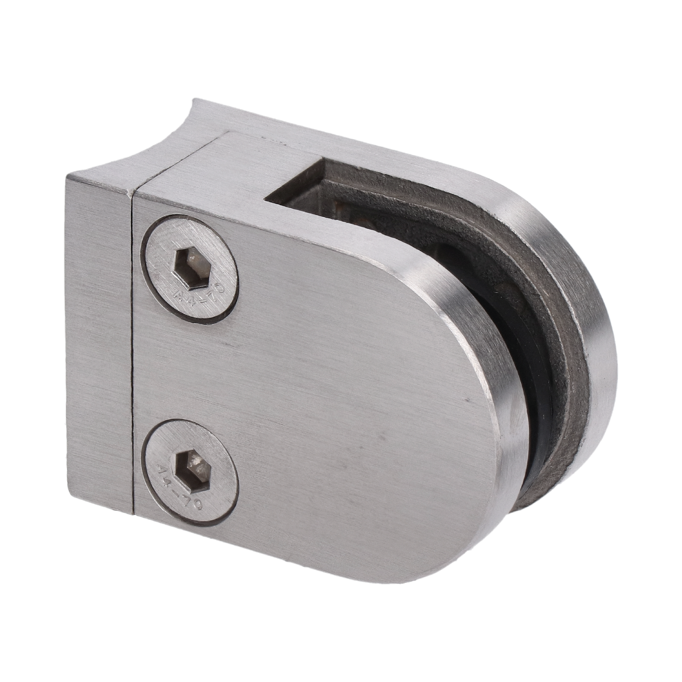 DOPRODEJ! Svorka skla na trubku ø42.4mm, broušená AISI316