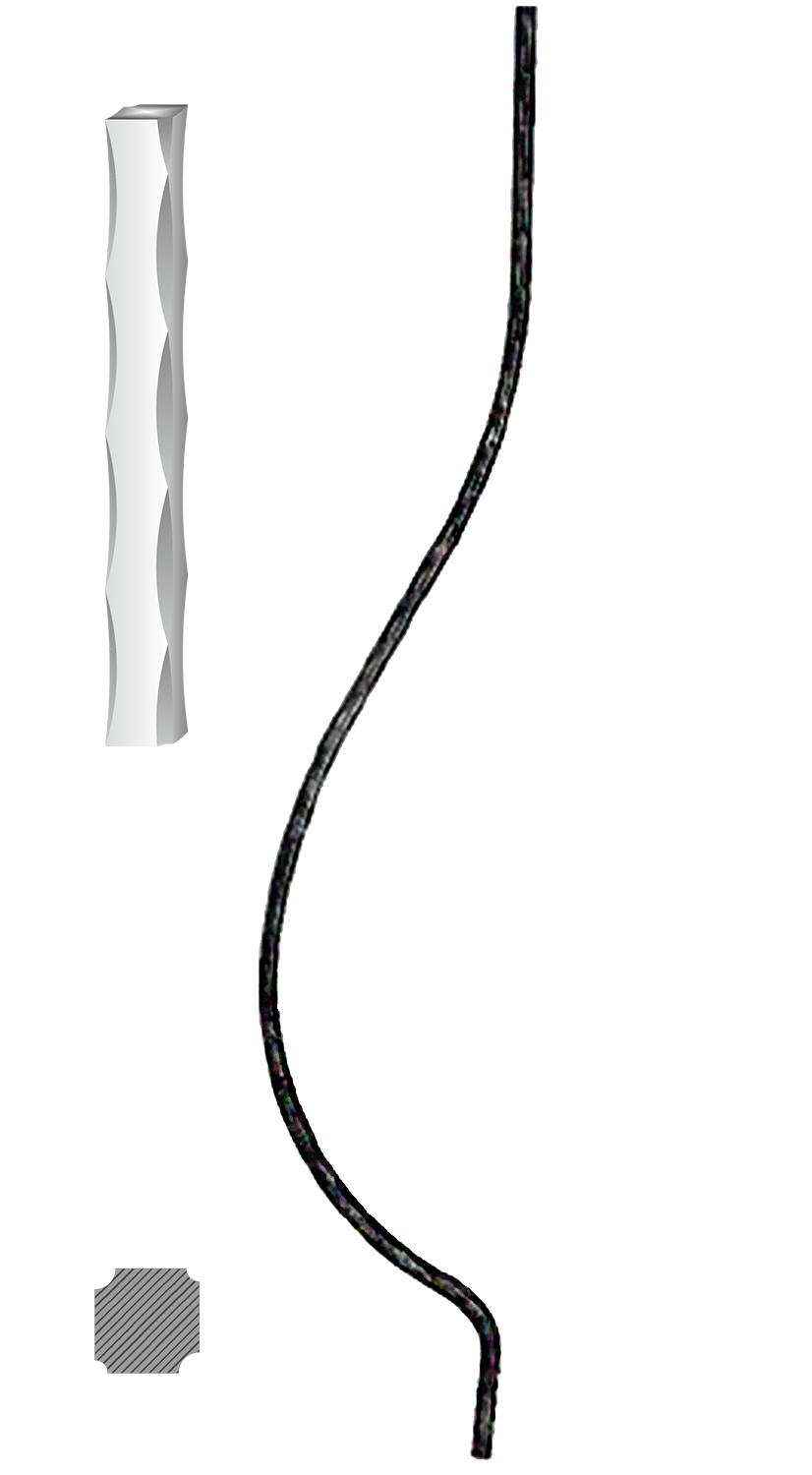 Tyč 12 x 12 mm, 900 x 160 mm