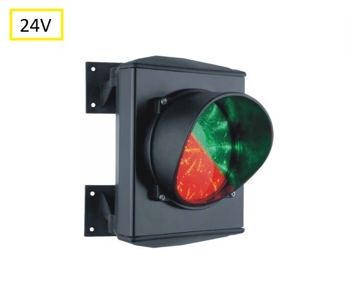 ASF semafor jednokomorový, LED, hliník, 24V DC