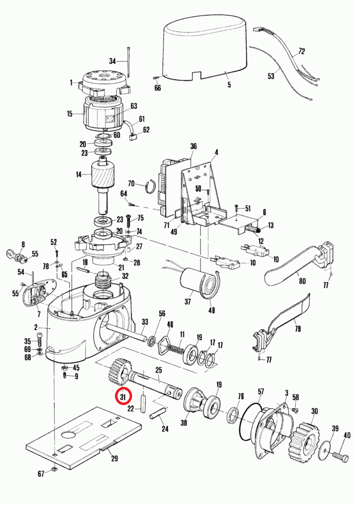 PMDRC4.4610 kolo převodovky pro ROKIT300