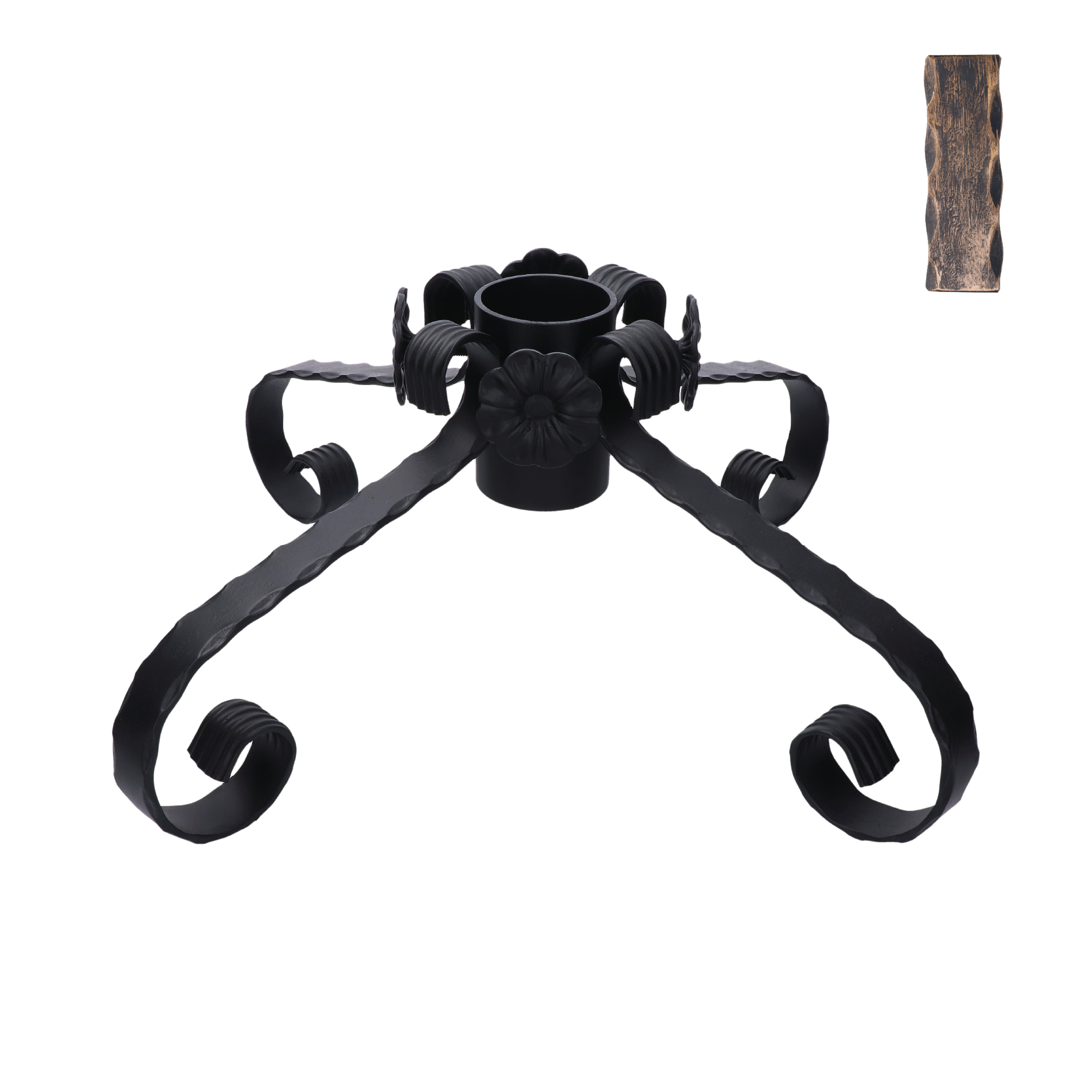 Stojan na vianočný stromček, zlatá patina, 550x550x190mm