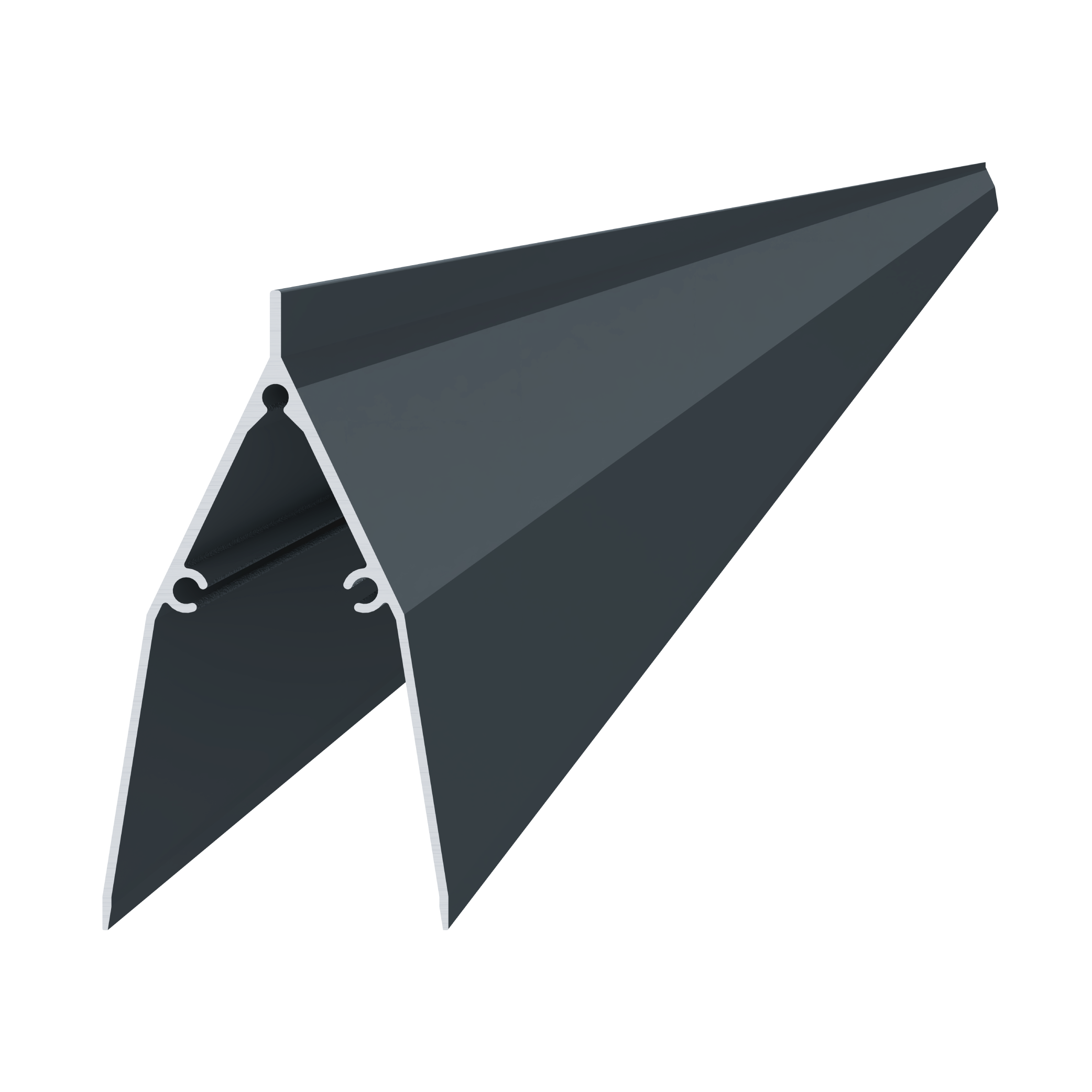 Al profil 86 x 46 x 2000 mm, lak se strukturou RAL 7016