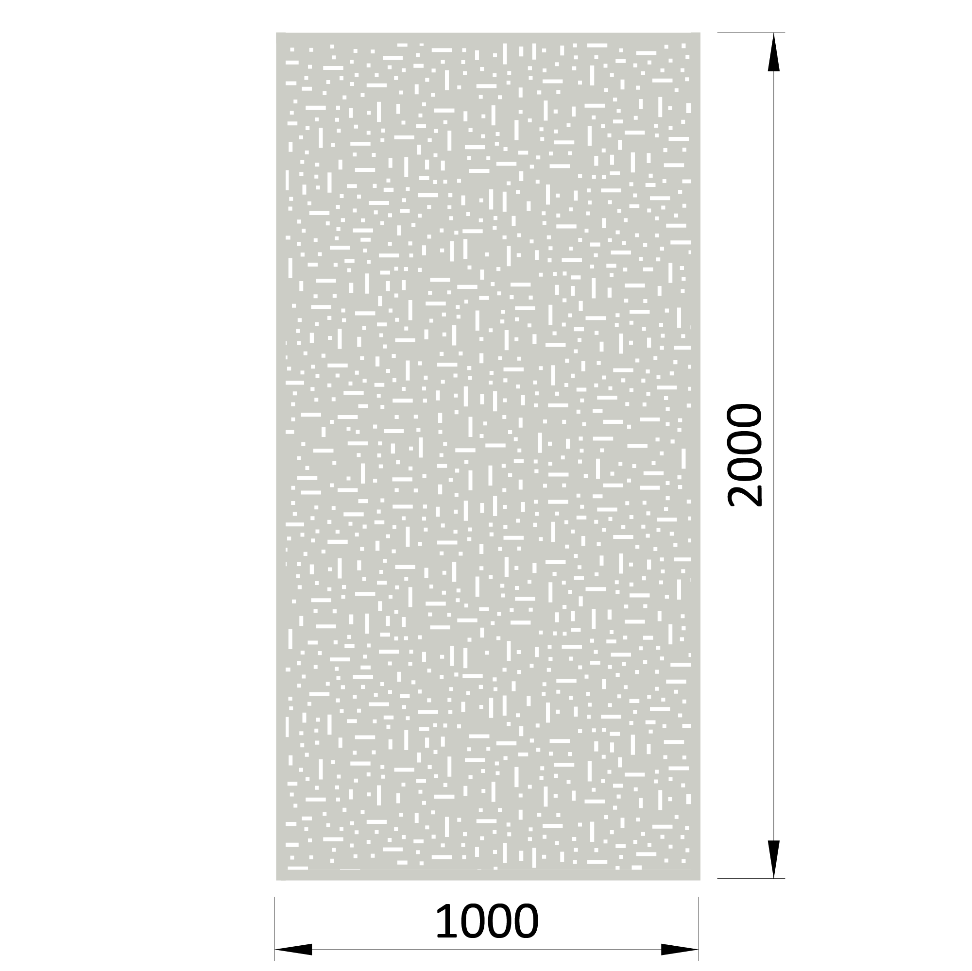 Perforovaný plech, 1000x2000x1.5mm, čtvercové otvory, pozink