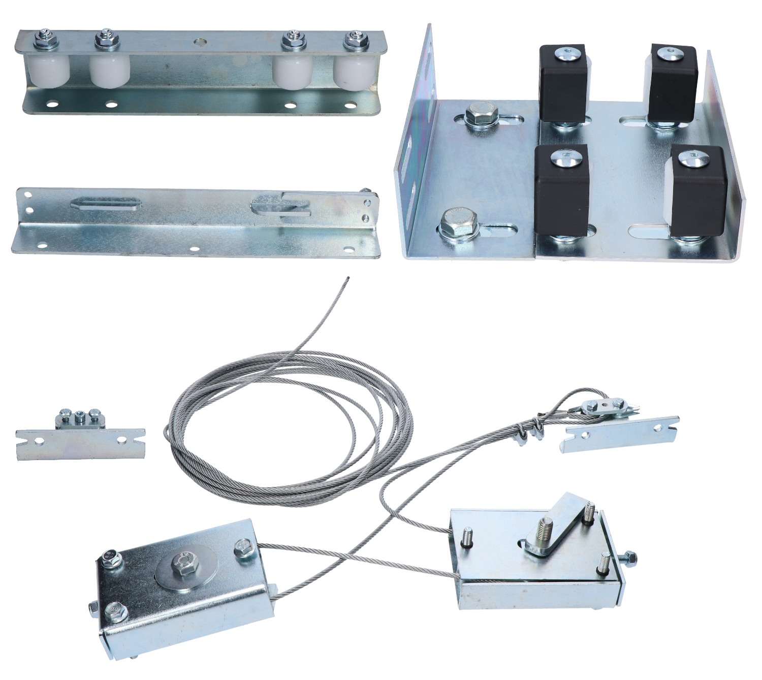 Kompletní set pro teleskopickou posuvnou bránu, max. šířka průjezdu 8 m. výrobce: Combi Arialdo. Volitelný doplněk krycí lišta kód C3009