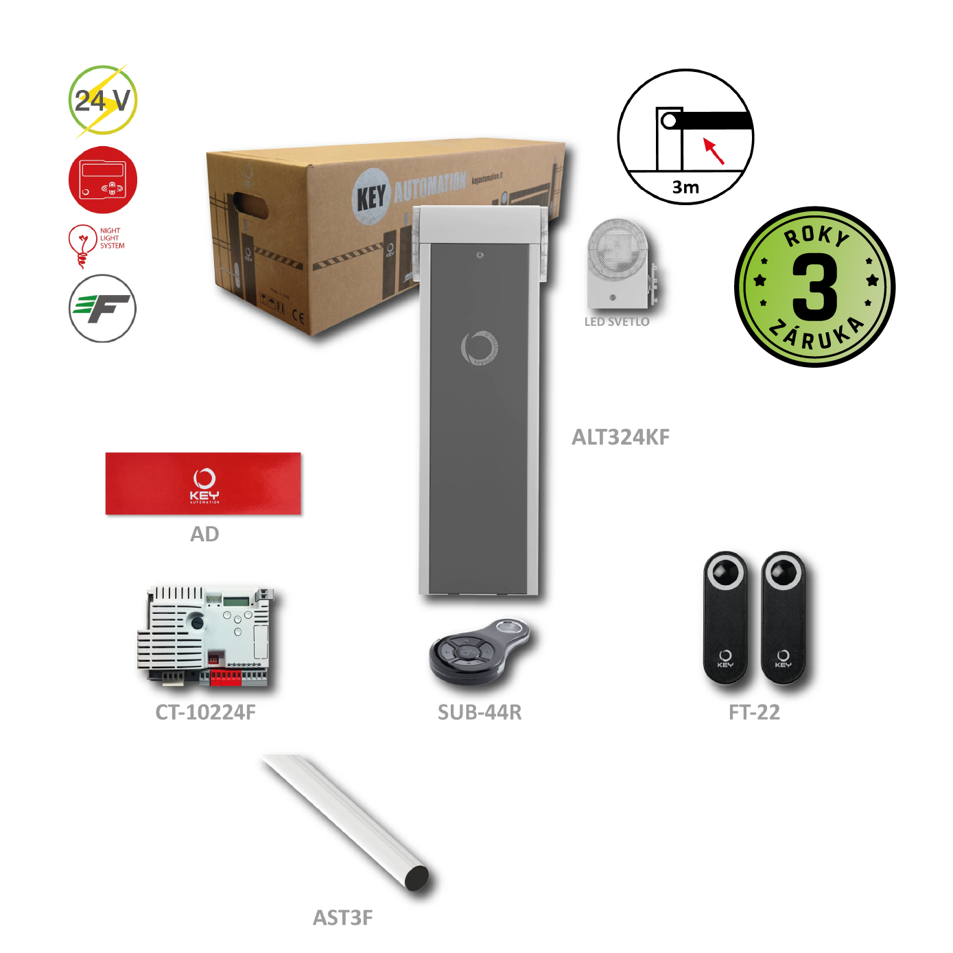 FAST LINE rychlá závora do 3m